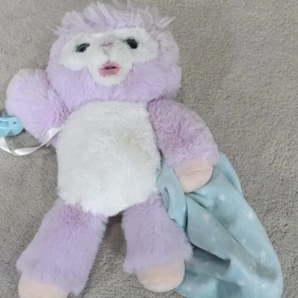 Baby Plush Bear Animated Stuffed Animal Little Live Eyes Open & Close Pacifier